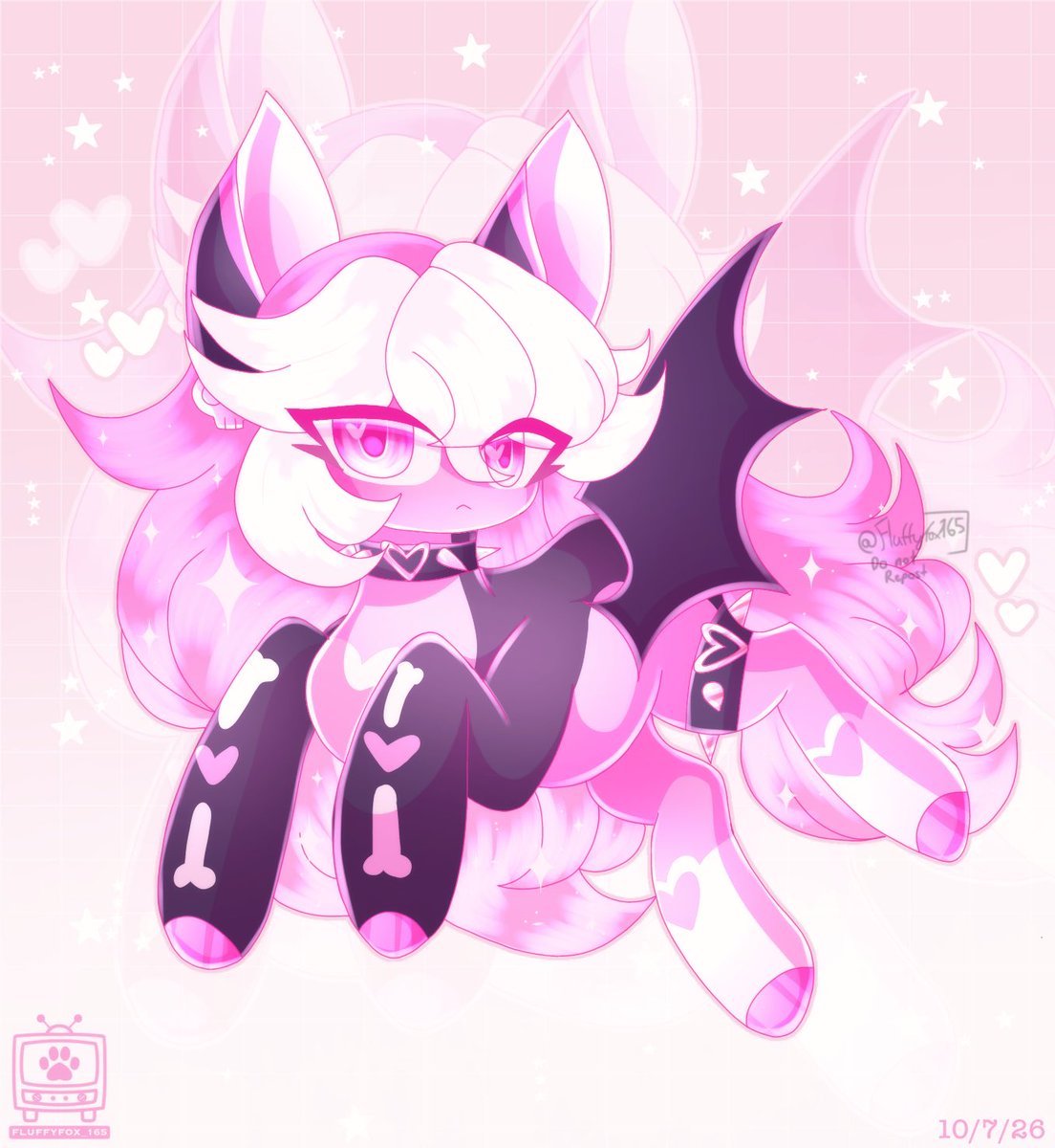 Fluffyfox_165's tweet photo. 🌸🖤💕

Some Full rendered illustration revenges I did for some peeps on artfight! Kinda getting into the full rendering grove as well drawing more full mlp arts too 

· · ─ ·✶· ─ · ·
#mlp #mlpart #artfight2026 #artfightㅤ #artfightteammystery https://t.co/F2xcVOMM57