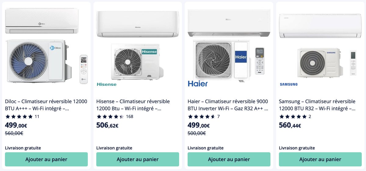 j_bg's tweet photo. Cela fait 52 500 climatiseurs pour 100 M€ soit 1 904€ le climatiseur... alors qu'un particulier, sans appel d'offre, sans remise sur le volume, l'achète à 500€ dans n'importe quel commerce. Où sont les 1 400 €/climatiseur soit 73,5 M€ ? dans la pose ? @stephanie_rist https://t.co/rrtR8Aj0BD