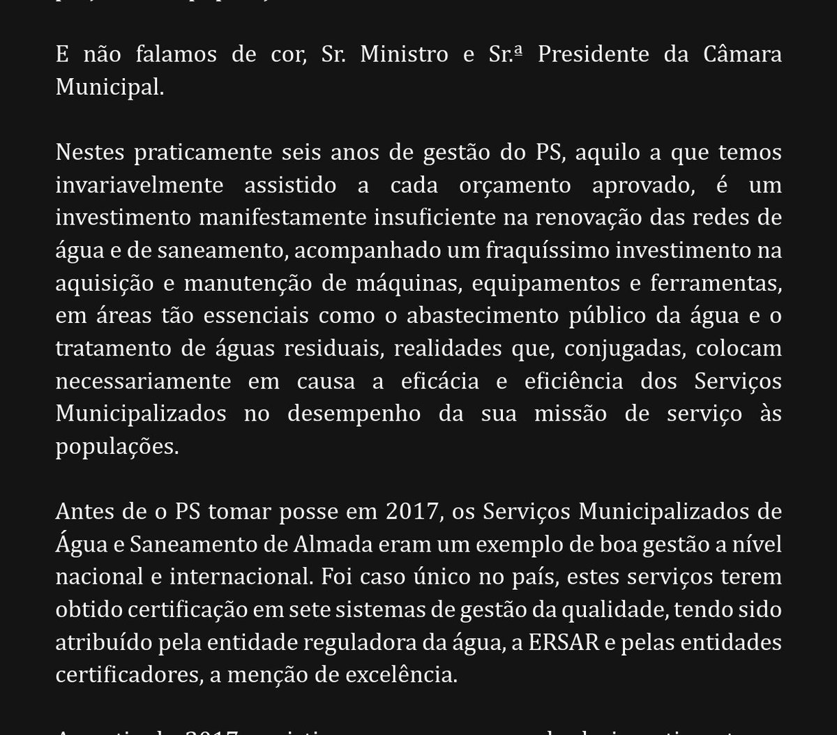 migueltiago's tweet photo. Carta da CDU ao Ministro do Ambiente, 2023. https://t.co/p6GPw0UJRO