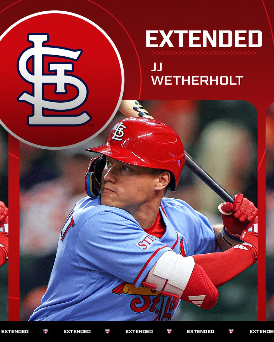 MLBNetwork's tweet photo. Rookie standout JJ Wetherholt and the Cardinals are reportedly in agreement on an eight-year extension. https://t.co/SrcBiv3kkU