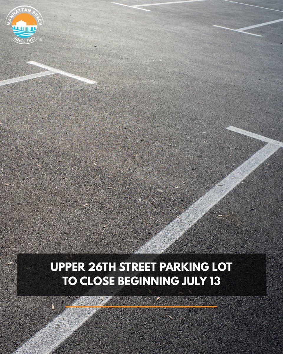 citymb's tweet photo. 🚧 July 13: Upper 26th St. Parking Lot closes as construction resumes for the 28th St. Stormwater Project. Details: https://t.co/iBg6eYoFcb https://t.co/xym6XVdp84