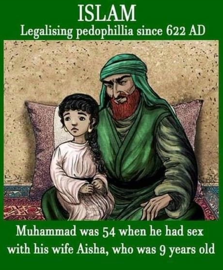 BillsFein's tweet photo. @SneakoUpdat3s And the prophet Muhammad married a child https://t.co/naoUIrELdM