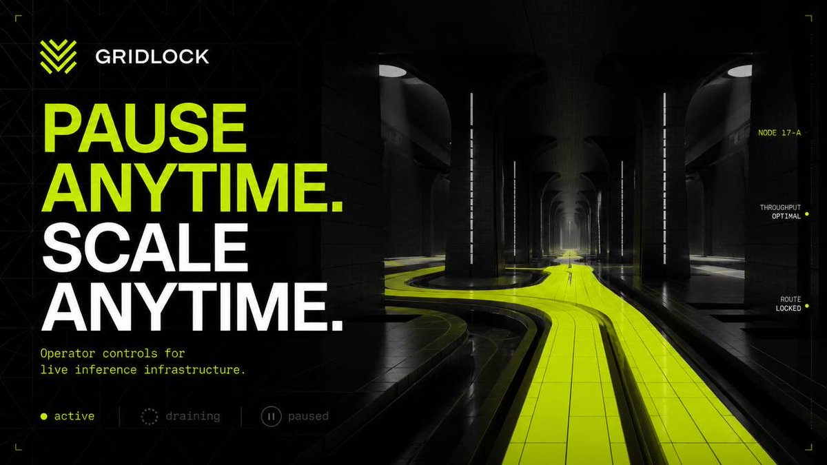 GridlockCompute's tweet photo. disaggregated prefill and decode.
KV-cache routing.
TEE confidential compute.
on-chain SLA with automatic penalties.

decentralized inference that actually performs.

$GRID @RobinhoodApp https://t.co/voAMw9bNvU