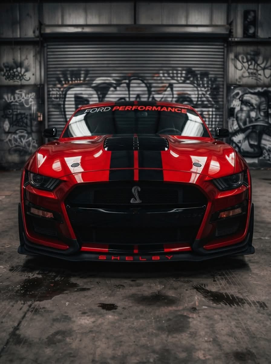 DriveHubyp7's tweet photo. Meet the Shelby GT500. Red as a warning, black as a threat, and loud enough to wake up the whole street. This isn't just a Mustang 

#shelby #GT500 #fordperformance #mustangshelbygt500 #cobrapower #americanmuscle  #shelbygt500 #fordmustang #Carports #viralcartoons https://t.co/26TOWZWHvQ