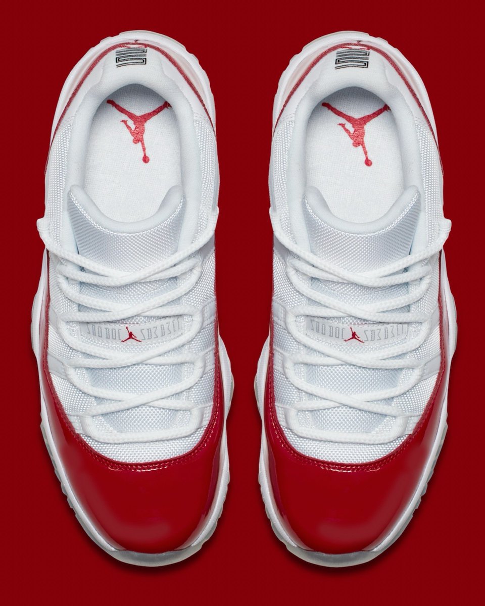 Ovrnundr's tweet photo. Nike Air Jordan 11 Low “Cherry” 🍒 

RETURNING 

• $195
• Summer 2027

The pair last released in 2016 https://t.co/yr5pyVDIM5