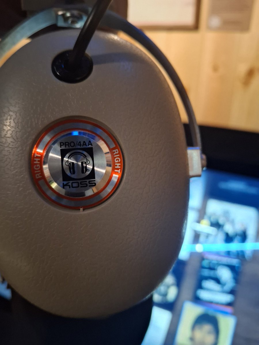 DanB124's tweet photo. @KossHeadphones I was happy to see and listen on the Koss Classic headphones today at Paul McCartney and Wings exhibit at the Rock and Roll Hall of Fame in Cleveland. https://t.co/k9JMJ7X4QH