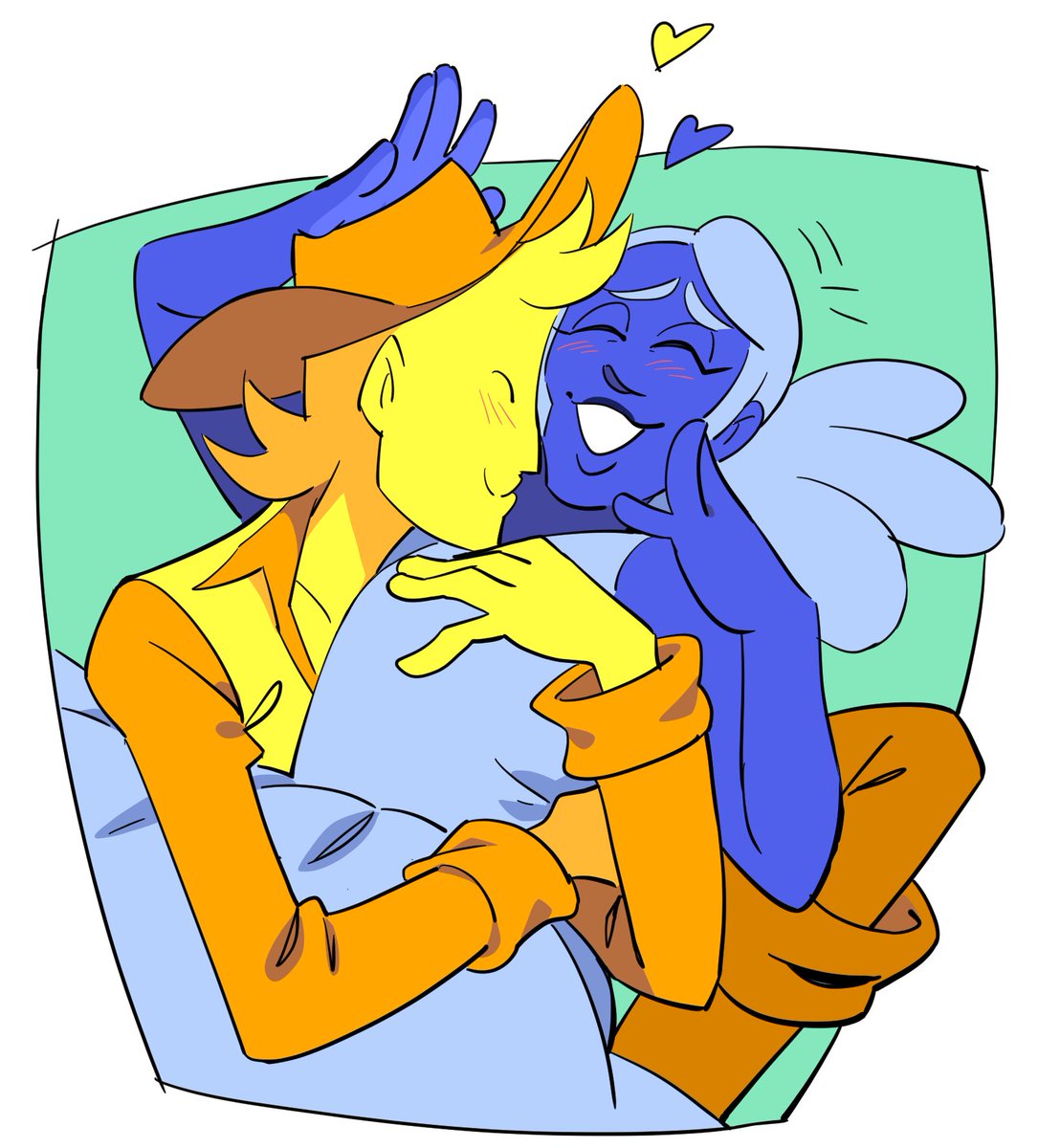 Drawloverlala's tweet photo. 💙💛 Deltarune chapter 5 spoilers
Blue (and Yellow) 
#blellow #DELTARUNE https://t.co/LekEvKtOvW