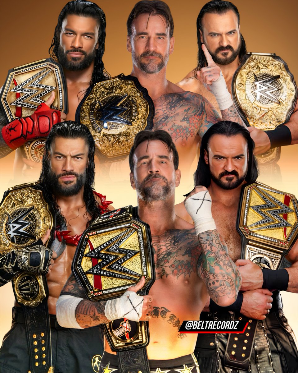 beltrecordz's tweet photo. Wrestlers who held both the Modern Versions of WWE World Championships 👀🔥.. https://t.co/DvV77T2vRD