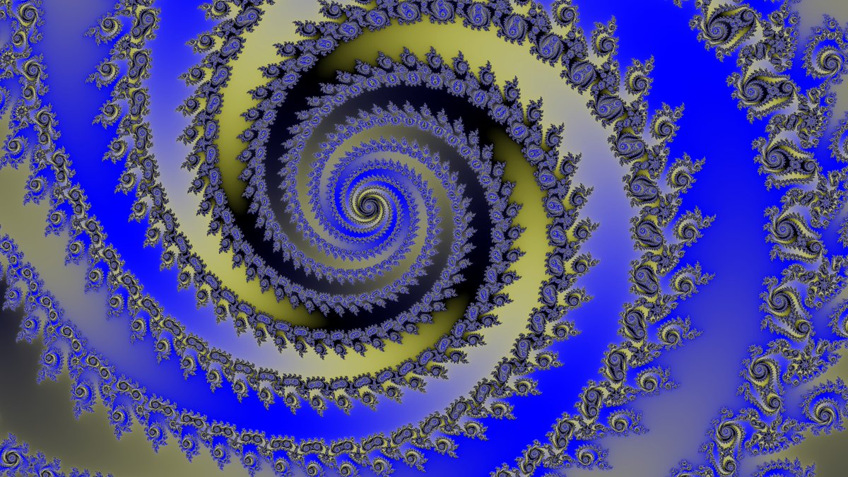 Bangford's tweet photo. Mandelbrot Sloth Spiral. https://t.co/XDWHqou3I8