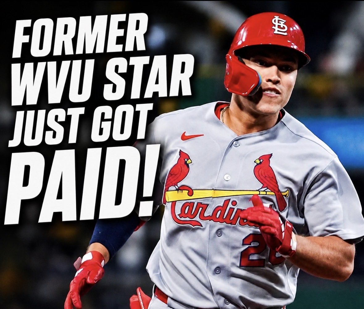 voicemorgantown's tweet photo. BREAKING: Former #WVU star JJ WETHERHOLT has signed an 8 year, $112.5 million contract extension with the St. Louis Cardinals! https://t.co/Rmum2YURl4