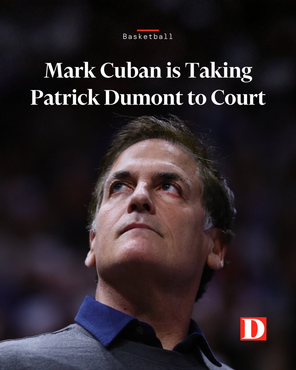 DMagazine's tweet photo. The relationship between the team’s former majority owner and the Adelsons continues to deteriorate. Cuban has petitioned a Dallas County judge to force Dumont and the Adelson family to disclose details about the Mavericks new arena development on the old site of Valley View Center. In the court filing, Cuban, who currently holds a 27.7 percent stake in the team that the Adelsons can shave down to 7, alleges that Dumont participated in “adversarial business practices” and that Cuban’s minority ownership affords him the right to be involved in the team’s business dealings. @mikelikessports  https://t.co/33sVIE8ahy