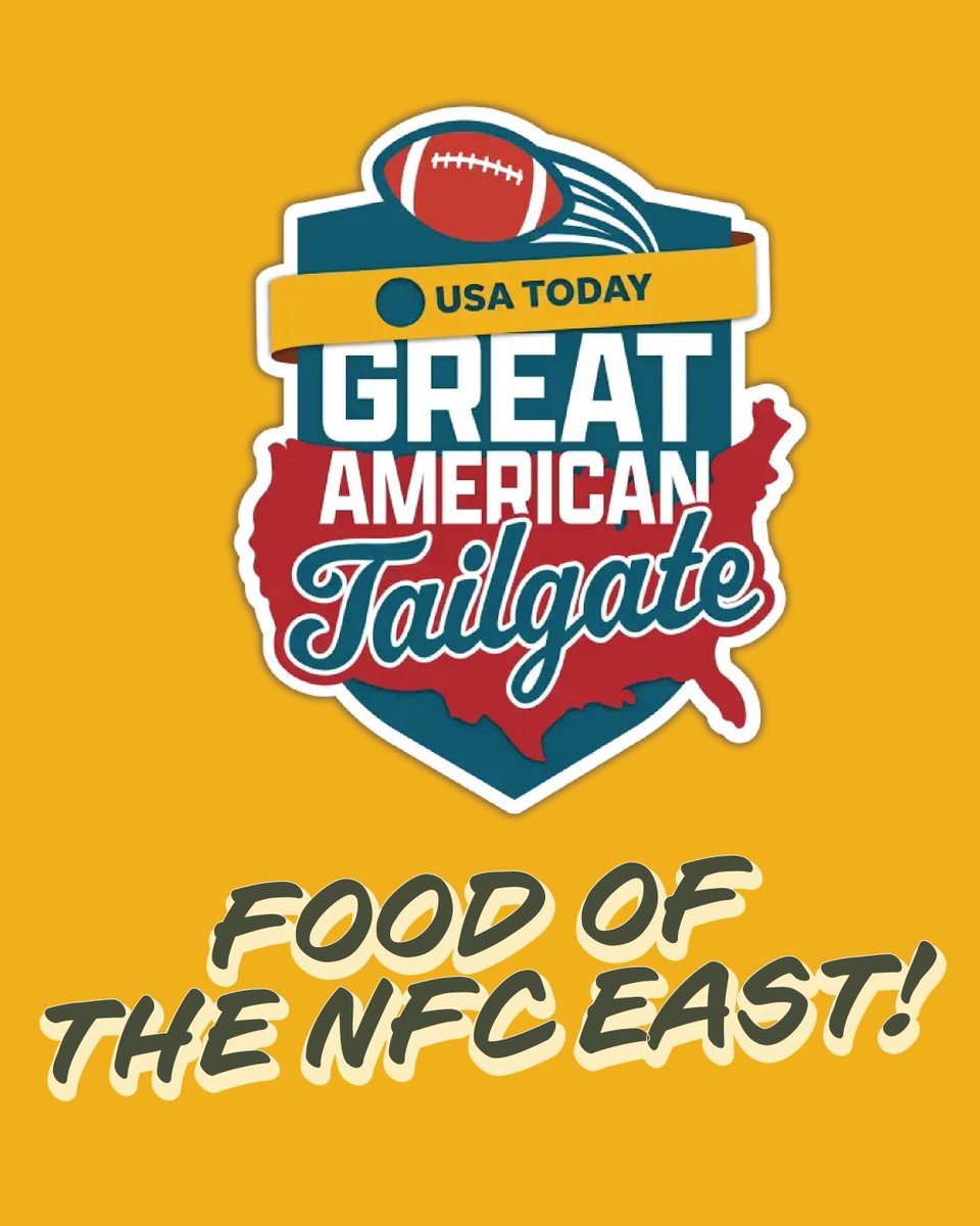 ProFootballHOF's tweet photo. Celebrating the NFC East through iconic dishes from each city. The Great American Tailgate...one epic tailgate...32 dishes! Get your tickets! | @USATODAY https://t.co/TUanvrfFdx https://t.co/JAP5fVW8au
