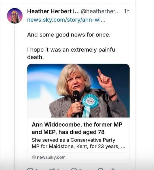 alanwillia70865's tweet photo. THIS IS A NASTY COMMENT FROM HEATHER HERBERT AT SKY NEWS GUY'S 🤬🤬 FOOKING BITCH AND C##T 🤬🤬🤬🤬🤬🤬 https://t.co/dgzlzBNKZe