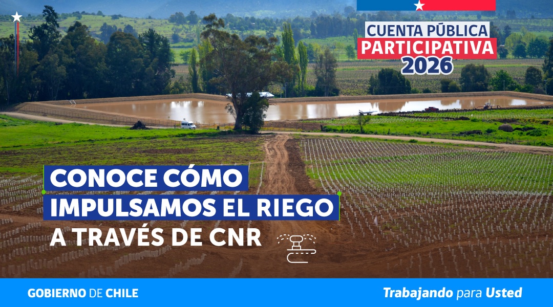 MinagriCL's tweet photo. 💧 Fortalecer el riego y avanzar en una mayor seguridad hídrica para la agricultura es uno de los ejes estratégicos del @MinagriCL  🌾🚜

En la #CuentaPública2026, el ministro de Agricultura, Jaime Campos, destacó los avances para impulsar una agricultura más sostenible, con mayor seguridad hídrica y más soluciones de riego tecnificado para apoyar a los agricultores de nuestro país 🇨🇱👨‍🌾

👉 Conoce más en https://t.co/ihxVB8wAYf
