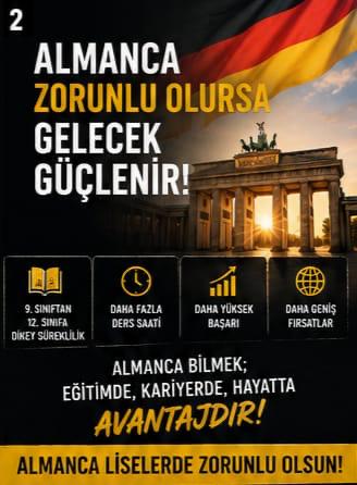 FrauKayaa's tweet photo. Geleceğin dünyasında söz sahibi olmak isteyen bir nesil için Almanca seçmeli bir lüks değil, zorunlu bir ihtiyaçtır. İlkokuldan lise son sınıfa kadar planlı, disiplinli ve kesintisiz bir dil eğitimi için sesimizi yükseltiyoruz!
 #AlmancaZorunluOlsun https://t.co/jDiGsIRNli