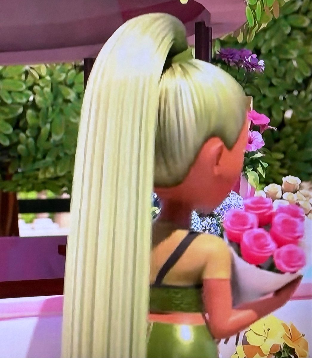 OolaFanForever's tweet photo. #RainbowHigh always has interesting background characters I would love to become real dolls, example, this faceless
green-themed Parisian girl who buys flowers from #KiaHart in S7 E1. Love her look. #PrettyInParis #NotCancelled #BeDazzling 
❤️🩷❤️ https://t.co/ttqtAbYJxh