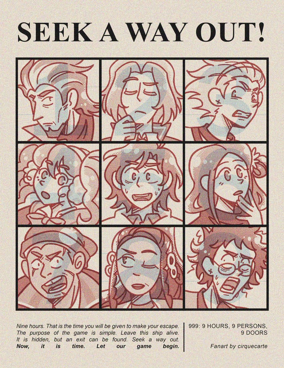 circuitting's tweet photo. just me 🙋‍♂️ and the 9️⃣ guys 😒 i'm stuck with ⁉️ for 9️⃣ hours ⏰️ and we might have to go through 9️⃣ doors 🤔🚪 #zeroescape https://t.co/An4ont666T