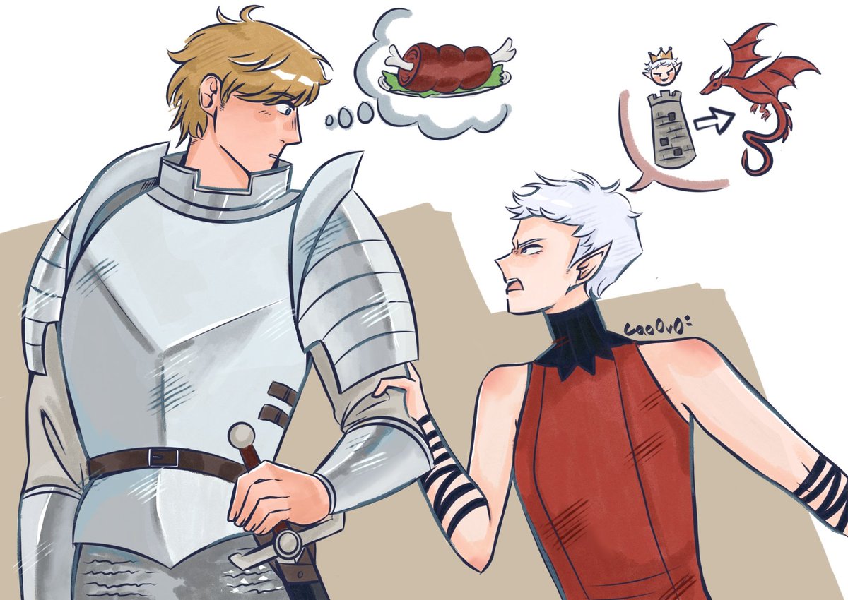 Lao_0v0's tweet photo. Remember when people said Dunk kinda look like Laios
#dunkaerion x dungeon meshi!!! https://t.co/M4ED51LoVM