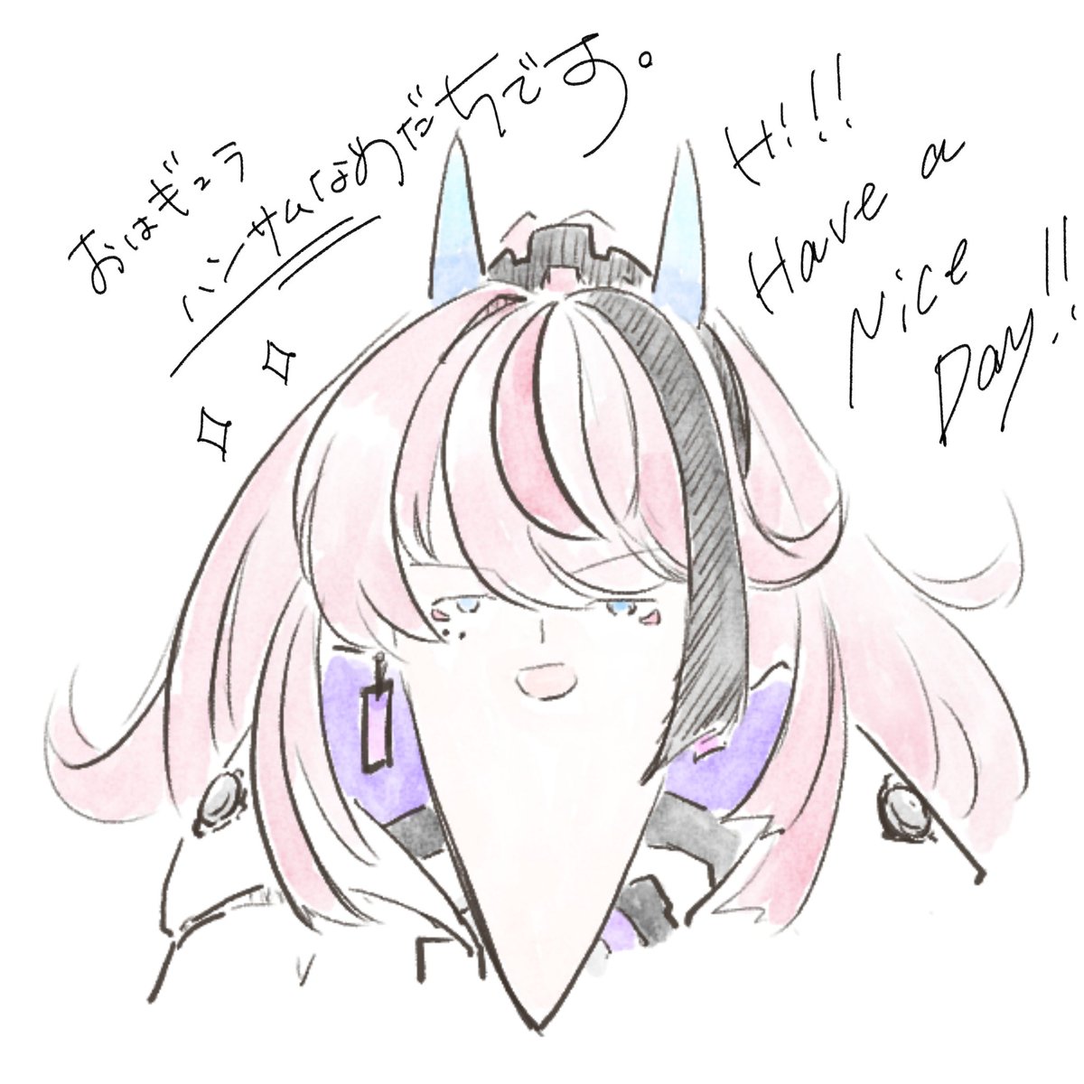 medazcd's tweet photo. おは★ハンサムめだちが起床したゾ★オ・ハ・ヨ★#おはようVTuber https://t.co/j6kZVNb4ds