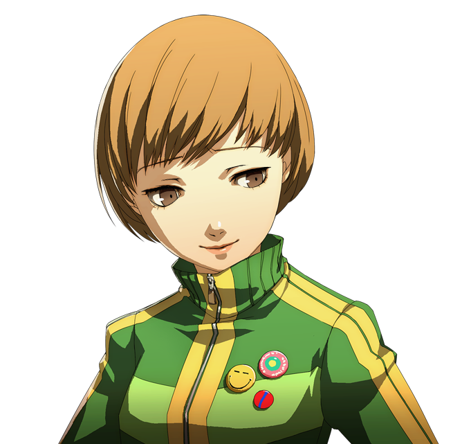 Boaiatach's tweet photo. i put this face on normal chie https://t.co/rS0VIonP5e