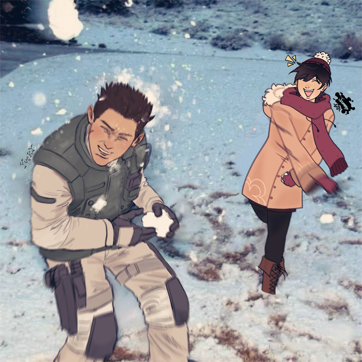 _yuckywater's tweet photo. Collab w jammylola11 on TikTok soney bun #ResidentEvil https://t.co/WHpNuPql3R