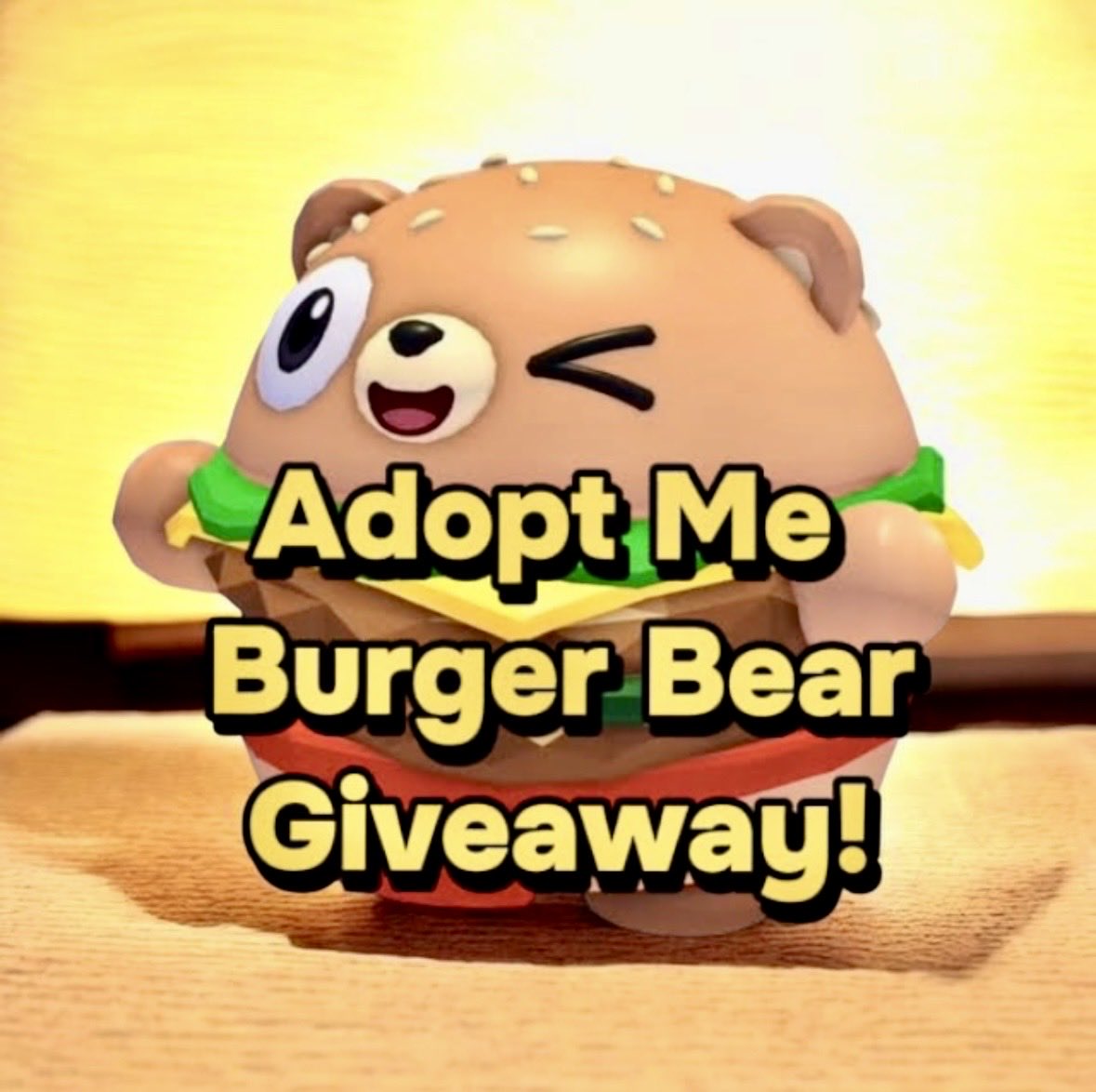 LStrozinsky's tweet photo. Plz forgive me for being so late! :/ 

Giveaway- Burger Bear! 🍔 🐻! 

FOLLOW ME💕 - Like - RETWEET - &amp; COMMNET “Yummy!”

For a chance to win! Tysm ya’ll! #roblox #adoptmegiveaway #adoptmetrader #AMTrading #robux #adoptmetrades #adoptmegwy #adoptmegw https://t.co/WHTkgocNOU