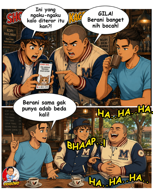 astakomdotcom's tweet photo. Nggak semua komentar pedas itu kritik. Kadang cuma hinaan yang dibungkus opini. Setuju nggak? 👀
#Demokrasi #Kritik #EtikaBerdemokrasi #KomikGenzi #Astakom 
https://t.co/5i39FICvJl https://t.co/8Ny6K8N9uy