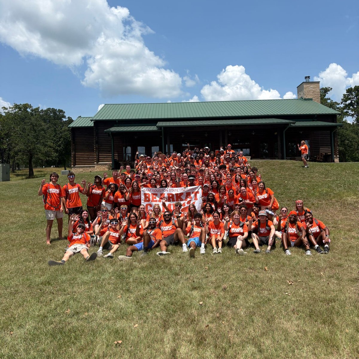SamHoustonState's tweet photo. Not to be dramatic... but Bearkat Camp might be the best three days of your summer. 😼

Meet future classmates, experience #SHSUTraditions and make friends before move-in day. The first 2026 session begins July 21!

Learn more here: https://t.co/SadtB5rhrF https://t.co/zu55FpUKWb