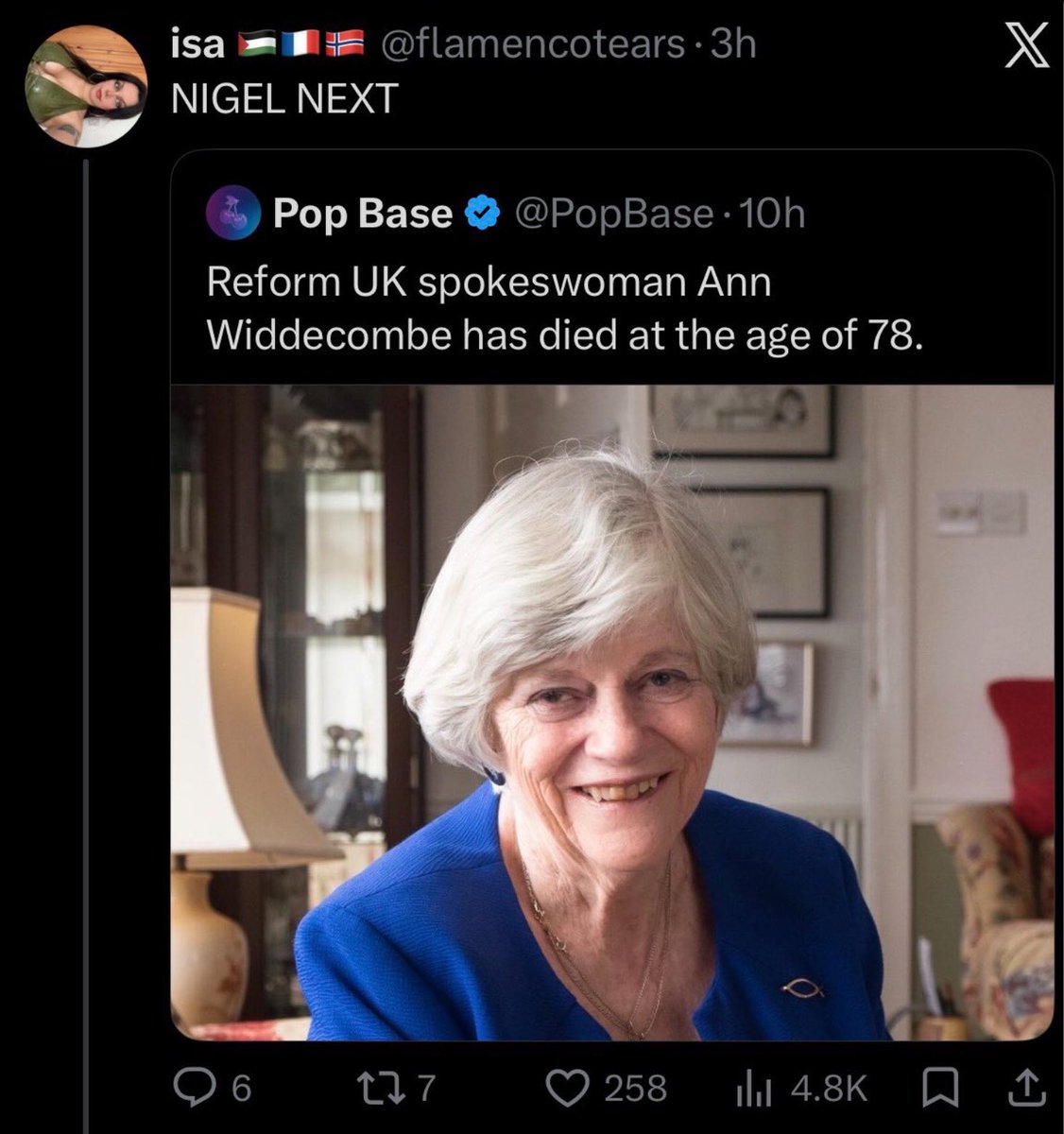 drhingram's tweet photo. When Nigel Farage, or anyone on the right of politics, say they need to pay for personal security, *this* is why https://t.co/eFrBfIDT8j