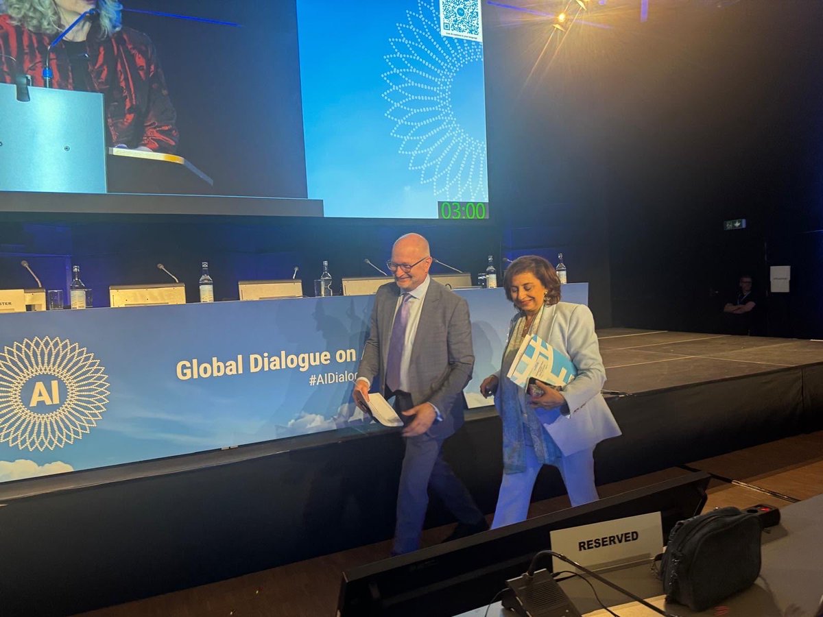 unwomenchief's tweet photo. Inspiring and engaging discussions at #GenevaDigitalWeek. Keeping humanity and equality at the heart of technological advances is essential to building a future that is sustainable, peaceful, and delivers #ForAllWomenAndGirls. https://t.co/zFv8rVdGXD