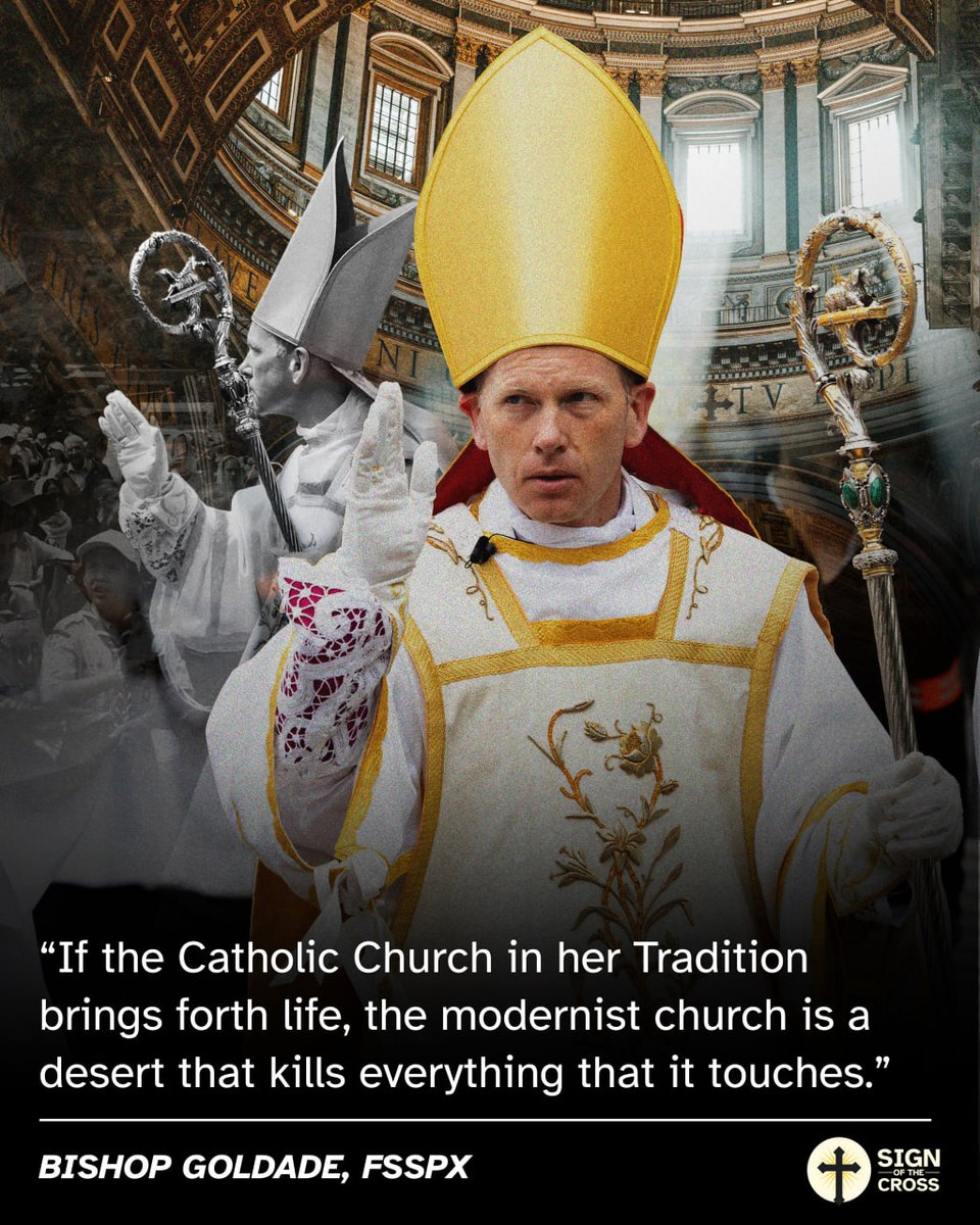 CatholicSOTC's tweet photo. SSPX Bishop Michael Goldade: “Holy Mother the Church, the bride of Christ to whom it was given, and only to whom it was given the means to sanctify souls, to prepare souls for the kingdom of heaven.” https://t.co/mJPqc9RtcV