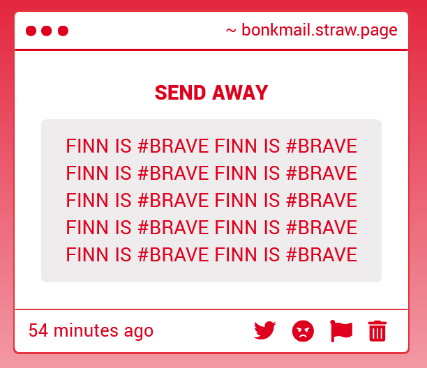 the bonk mail 📬 tweet media
