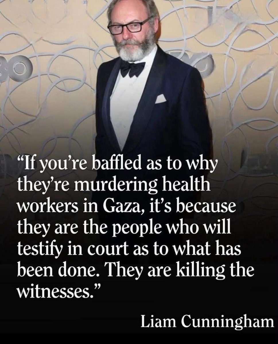 Malcolm_Pal9's tweet photo. This statement from Liam Cunningham depicts the real conditions in Gaza. https://t.co/KRHFdd3Hhn