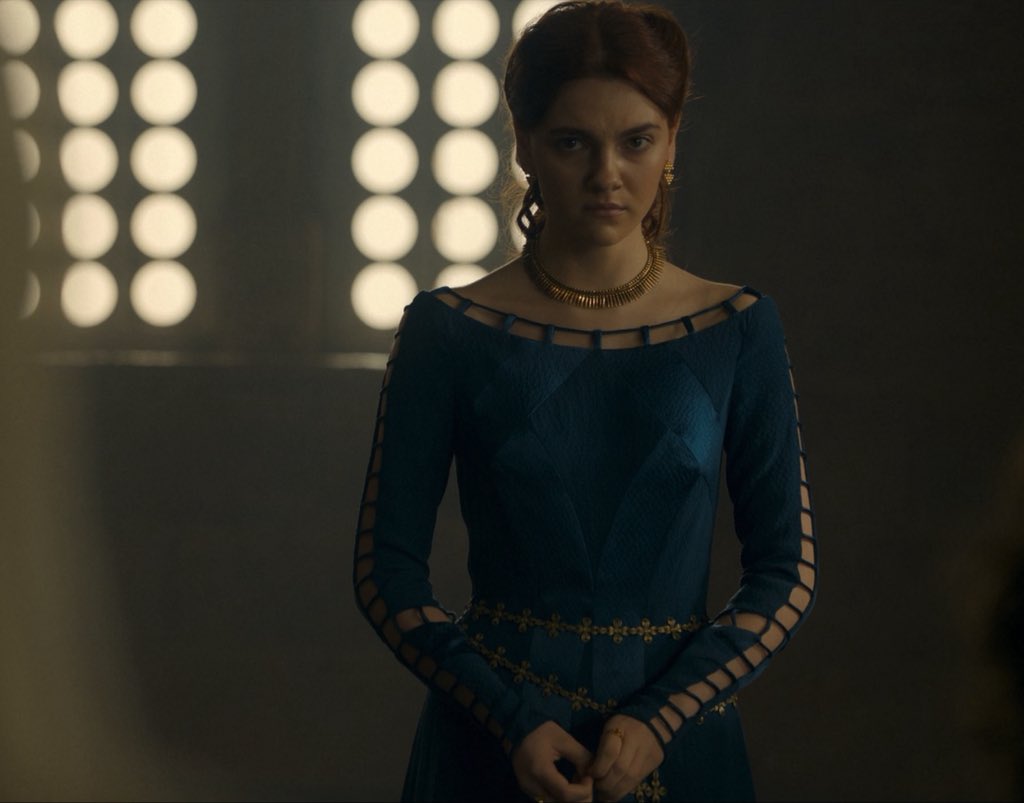 peakmann1e's tweet photo. Why was Rhaenyra so sad after Viserys said he was taking Alicent as his wife? Was she jealous because she had a thing for Alicent? #hotd https://t.co/hpc0u61kwC