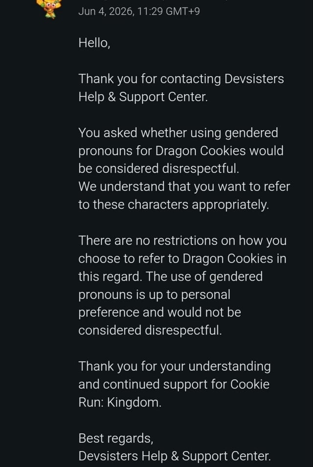sanebark's tweet photo. Can we PLEASE acknowledge the fact how Devsister is being transphobic? This is wrong in SO many ways. The dragons are claimed to have no gender. What does having no gender mean? Youre Agender.... Why is Devsister getting away with this I'M NOT OKAY OMFG

#transphobia https://t.co/hfqfd7bsJM