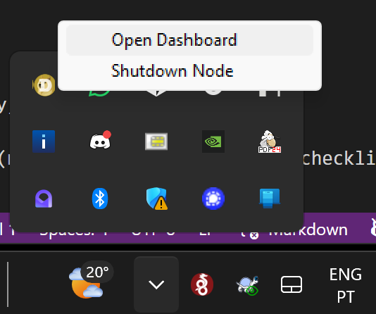 inevitable360's tweet photo. #DogeGo Much Faster Full Dogecoin Node will auto hide on System Tray on Windows, Linux or macOS π
Will have for now 2 options Open DashBoard and Shutdown Node
Also if you use:
dogecoin://node
protocol will open DogeGo π
https://t.co/ci6vs3tlHm