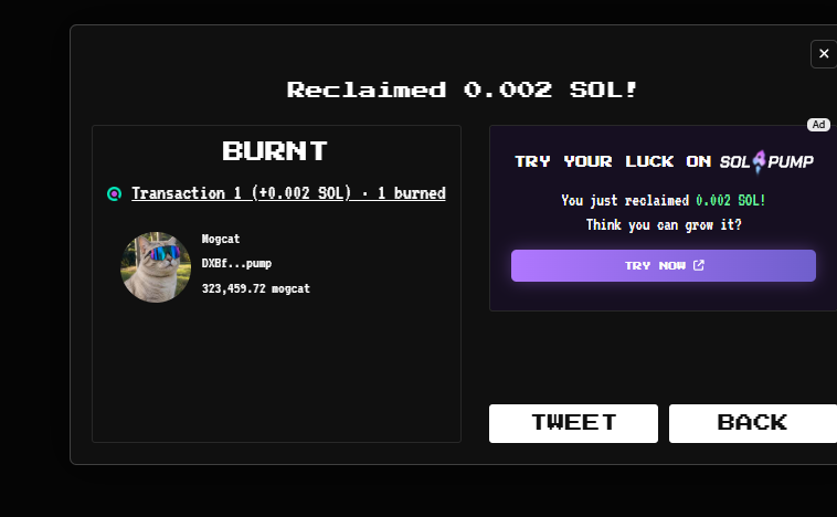 ZillaOnChain's tweet photo. More $mogcat burnt!! https://t.co/yUcHvF3OEX