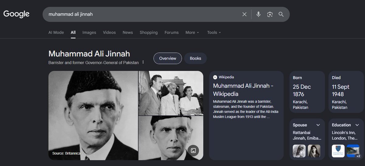 Hackero69's tweet photo. @Amala_khanzay feeling sad for Jinnah, he died before witnessing the the greatest success of his "great great country" no1 biggest surrender in history, no1 in terrorism index😢 https://t.co/P34im3kqSa