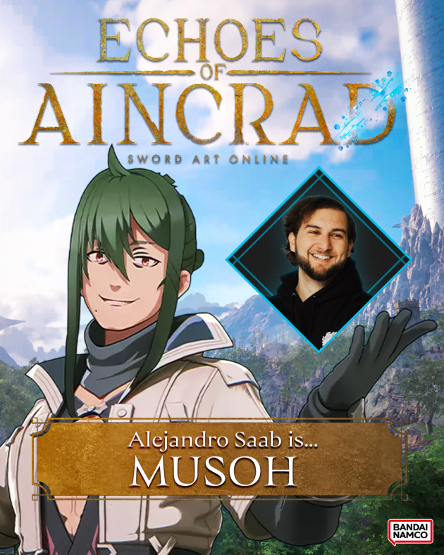 KaggyFilms's tweet photo. Guess who they got to be the "OLD GUY" in this? 👴
Happy to be voicing Musoh in Sword Art Online: Echoes of Aincrad ⚔️

Thank you #studiopolis, Suzanne Goldish, @saogames and @BandaiNamcoUS for having me, and @AtlasTalent for repping me 🙏

(Also thanks @NortFX for the graphic)