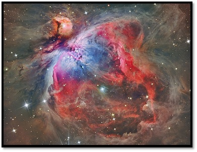 LillyAstronomy's tweet photo. 💫  𝗢𝗡𝗘 𝗢𝗕𝗝𝗘𝗖𝗧, 𝗢𝗧𝗛𝗘𝗥 𝗟𝗜𝗚𝗛𝗧𝗪𝗔𝗩𝗘

- LEFT: The infrared view penetrates clouds of cosmic dust, revealing parts of the Orion Nebula that remain hidden in visible light. It uncovers cooler clouds of gas and regions where new stars are being born.

- RIGHT: In visible light, glowing hydrogen clouds dominate the scene, illuminated by young, extremely bright stars at the nebula's core. This view reveals the intricate gas structure sculpted by their powerful radiation.