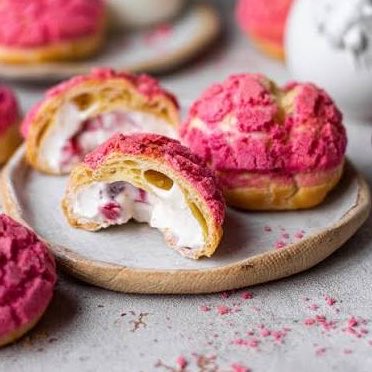 connorascake's tweet photo. Connor as pink Choux Au Craquelin https://t.co/HDqBpQh7BX
