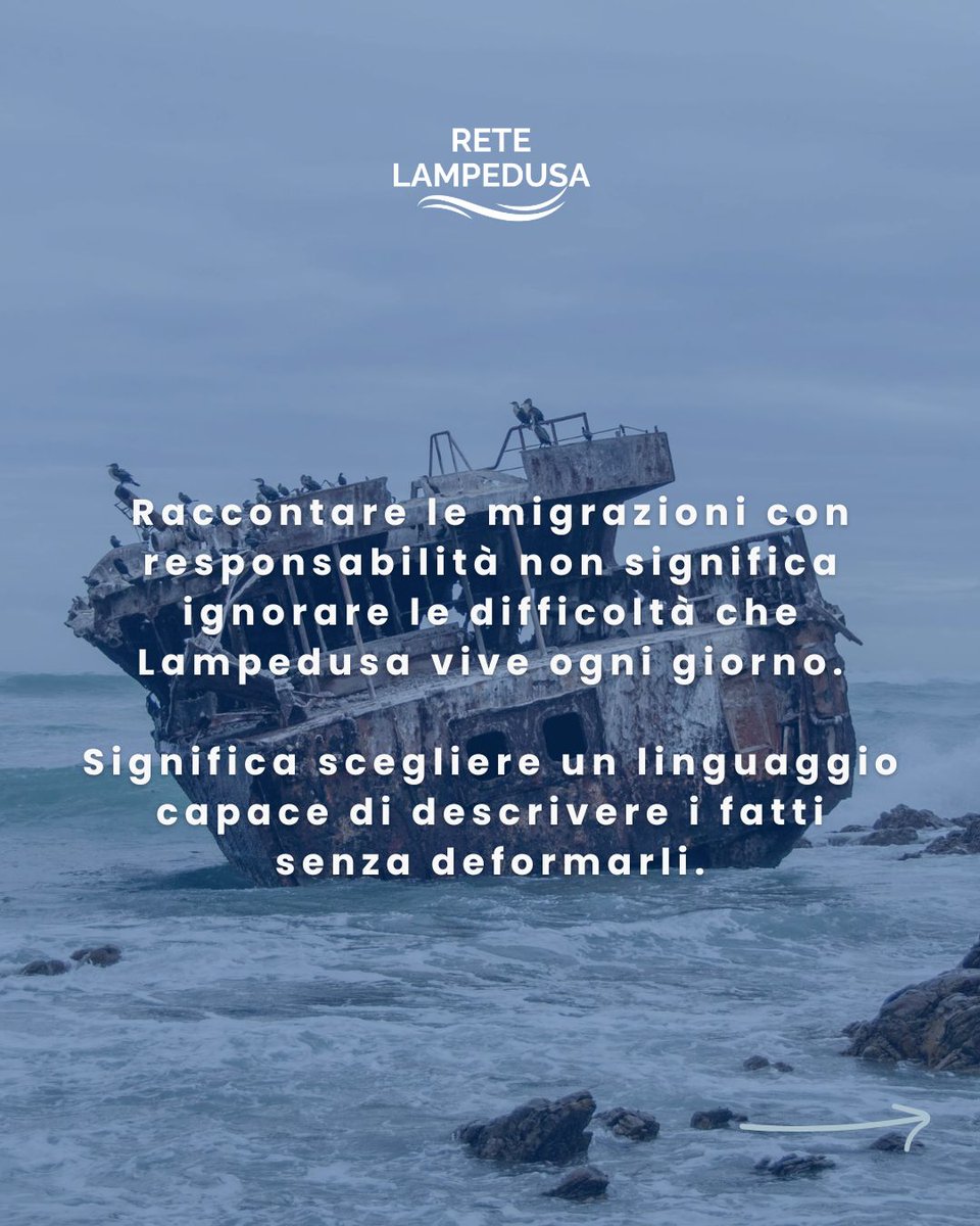 bartolopietro1's tweet photo. Le parole hanno un peso. Chiamare "assalto" l'arrivo di 66 persone, tra cui donne e minori, alimenta paura invece che comprensione. Non sono una minaccia: sono persone in fuga da guerre e povertà. Scegliamo parole che costruiscono ponti, non muri.  #ReteLampedusa #restiamoumani https://t.co/fyn8iqkXBP