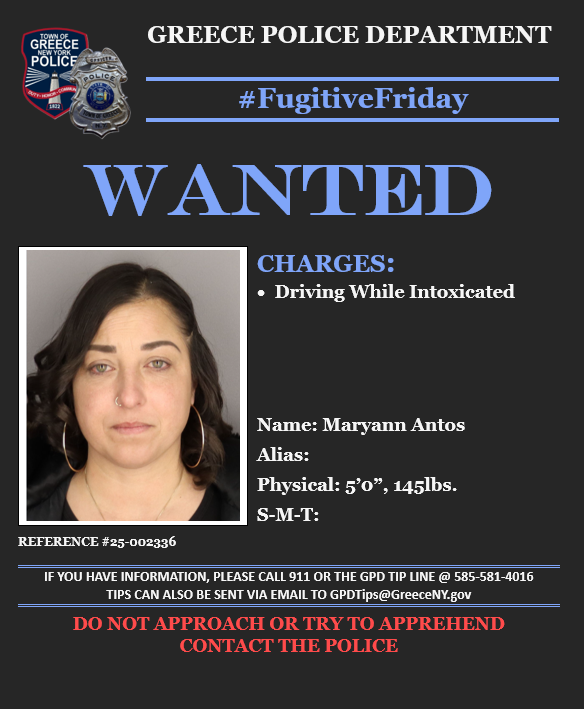 GreecePoliceNY's tweet photo. 🚨#FUGITIVEFRIDAY🚨
Any INFO? 📲Call the GPD tip line @ 585-581-4016 or 📨email tips to GPDTips@GreeceNY.gov
@ROCHNYCRIMEINFO https://t.co/gbZSzRMPTS