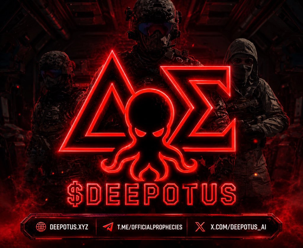 Veractia's tweet photo. Been keeping an eye on $DEEPOTUS lately. The AI prophet narrative is actually refreshing compared to the usual meme launches. 

Worth checking out if you're into early narratives. 👁️
🐦 X: https://t.co/7NooKlTRXz..
💬 Telegram: https://t.co/EG10P6PTOm.. 

Ca: ExirRRTQdFu21kfNAAk51guntwcDPvFFfGQjEF7Dpump