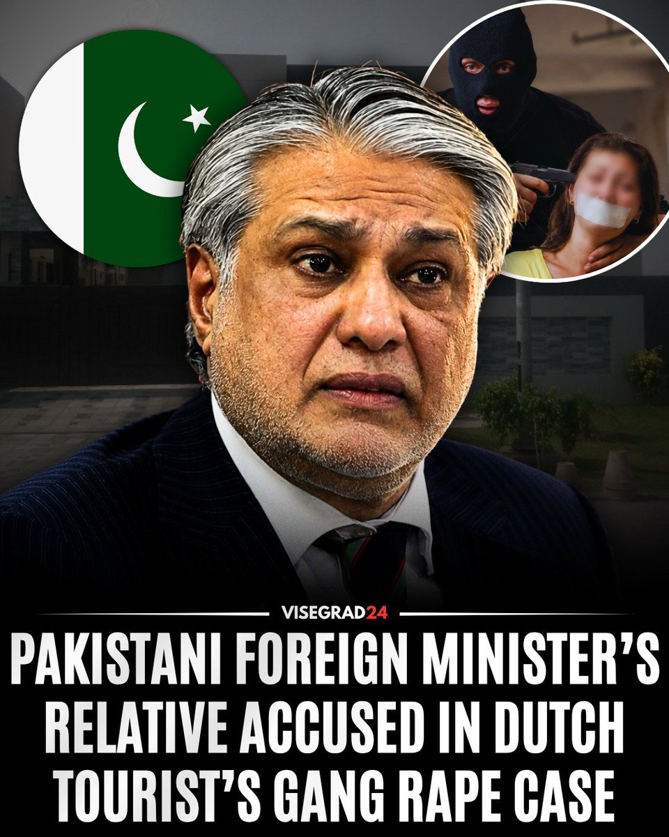 visegrad24's tweet photo. Four Pakistani men have been arrested in Lahore over the kidnapping, gang rape, robbery, and extortion of two foreign tourists, Dutch national Stephanie Adriana Mo-Asim and Venezuelan national Astrid Robinson Bracho.

The principal suspect, Muhammad Raza Dar, is a close relative of Pakistan's Deputy Prime Minister and Foreign Minister Ishaq Dar.

Investigators say the women traveled to Pakistan on June 29 after accepting an invitation from Dar, whom they had met in Singapore in October 2025. Police say he also helped obtain their Pakistani visas.

The women were taken to a residence in Lahore's upscale DHA neighborhood, where they were held captive, repeatedly raped, robbed, and threatened with knives and a firearm.

The suspects demanded a $1.5 million ransom from the victims' families. The case came to light after the father of one of the women, who was in Spain, called Lahore's emergency police line to report that his daughter had disappeared and that the family was receiving ransom demands.

Within two hours, Pakistani police located the women, rescued them, and arrested four suspects. The Dutch ambassador to Pakistan also became directly involved after learning that one of the victims was a Dutch citizen.

Medical examinations reportedly found evidence of rape. Police are searching for a fifth suspect, Ali Dar.

Senator Faisal Vawda called the case a "national disgrace" and demanded Ishaq Dar's resignation, alleging the government was attempting to downplay the case and facilitate the victims' early departure from Pakistan.