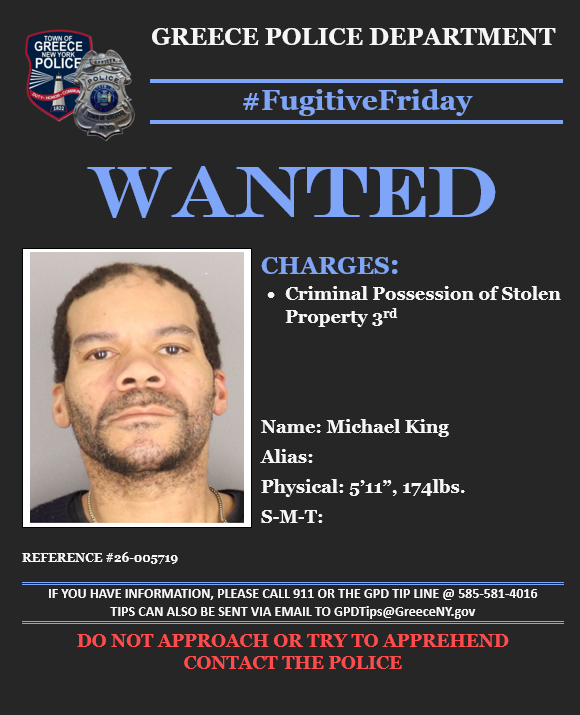 GreecePoliceNY's tweet photo. 🚨#FUGITIVEFRIDAY🚨
Any INFO? 📲Call the GPD tip line @ 585-581-4016 or 📨email tips to GPDTips@GreeceNY.gov
@ROCHNYCRIMEINFO https://t.co/ZdXTSiCTOe