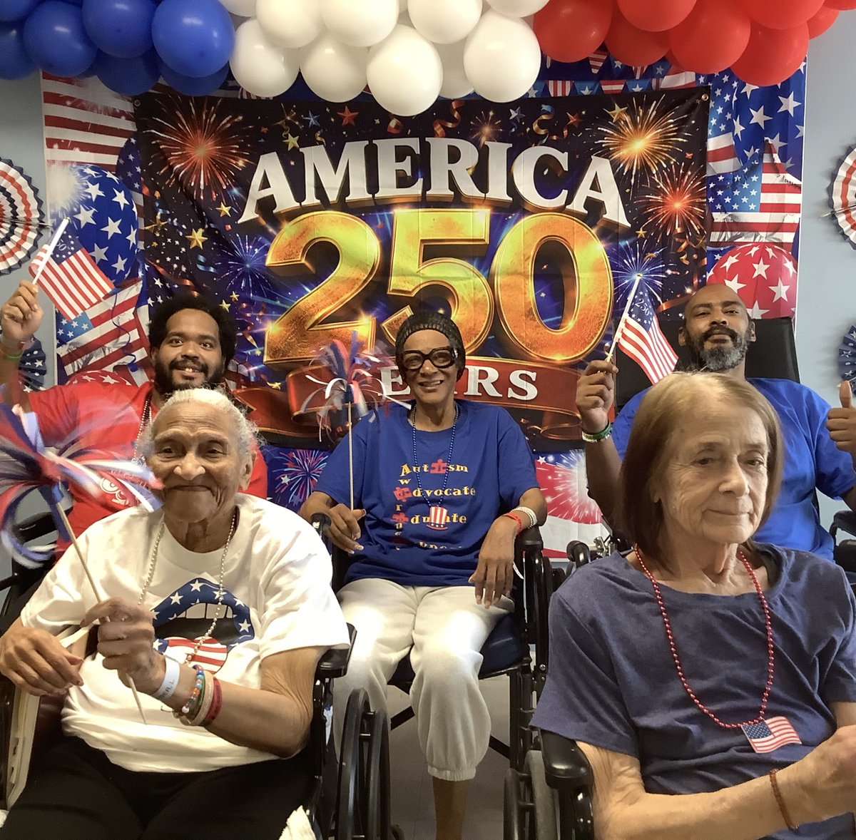 ahhamiltonpark's tweet photo. We celebrated America's 250th anniversary at Hamilton Park! From live music and delicious BBQ to fun, laughter, and patriotic spirit, our residents enjoyed a memorable day honoring our nation's history together. https://t.co/YimmXWxkab