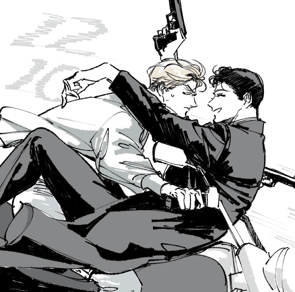 miyang0516's tweet photo. 좀아포 로렌우노 망상이어서..

로렌은 면역자
우노는 면역자를 찾는 임무를 받아 도시를 돌아다니는걸로..

우노 도시 돌아다니면서 좀비 죽이고 생필품들 파밍할때 우연히 길에서 홀로 다니는 로렌발견하는거
근데 외모가 무슨 조명100만개 킨 외모지...
가련해보이는(전혀아님) 로렌한테 다가가보는 우노

1️⃣: 예쁜아,왜 혼자다녀?

로렌은 아무말없이 우노를 바라봄

1️⃣: 같이 다닐래?

사실 우노는 로렌에 대해 어느정도 알고있었고...로렌이 면역자인것도 얼추 확신하고있었겠지
그래서 더욱 본부로 꼭 데려가야겠다고 생각함
로렌이 무시해도 결국 우연한 상황에 우노에게 흥미를 느끼고 같이 다니게됨

근데 어느날 좀비가 평소보다 많이 몰리게되고 우노는 좀비에게 팔을 물리게됨
겨우겨우 아리를 타고 벗어나고...
어느 집 안에서 감염을 늦추기위해 팔에 천을 감아조이는거
로렌은 그런 우노를 가만히 내려다봄
기쁜듯 미소를 지으며 우노의 턱을 잡아 자신을 보게함
그리고 절대 거절할수없는 제안을 함....

🍎: 리안, 박힐래 죽을래?