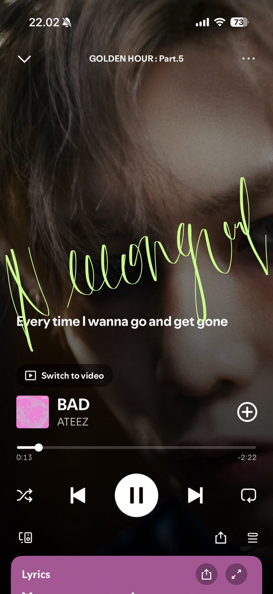 neeeongurl's tweet photo. @ATEEZofficial 00.00 KST / 22.00 WIB

 #스밍_dont_stop 
#ATEEZ #에이티즈 #GOLDENHOUR #GOLDENHOUR_Part5 #BAD @ATEEZofficial https://t.co/j0rvVAW2MH