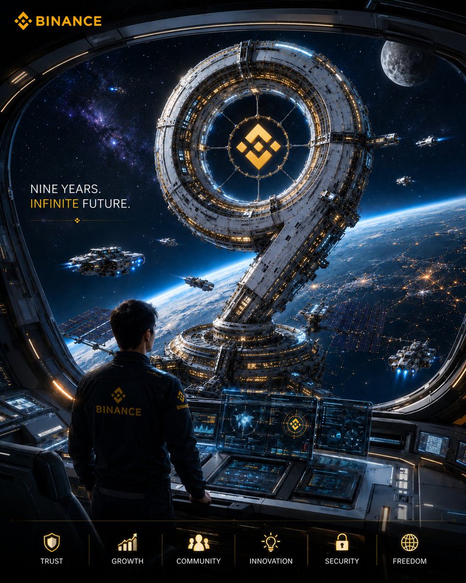 OFFICIAL_SS01's tweet photo. @binance Not just celebrating nine years, engineering the future of global finance.
#BinanceTurns9 #Binance #BuildTheFuture #Innovation #Community https://t.co/RrHXr4X6px